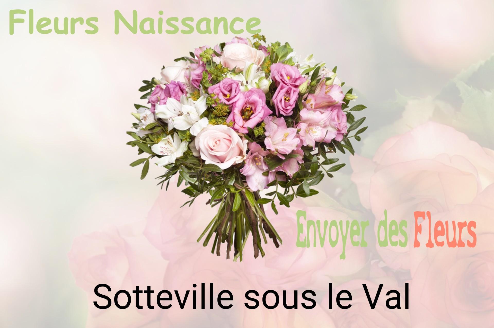 Bouquet de fleurs de naissance livré à Sotteville-sous-le-Val
