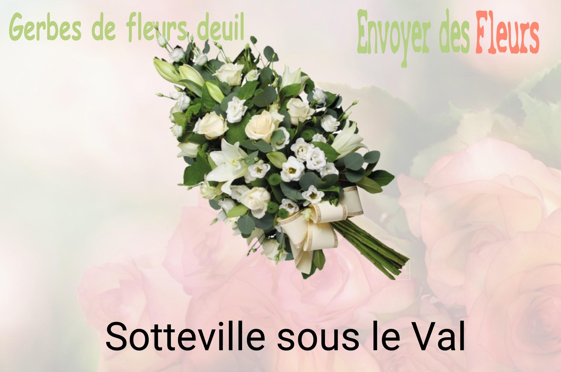Gerbe de fleurs de deuil livrée à Sotteville-sous-le-Val